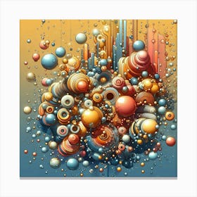 Abstract Spheres Canvas Print