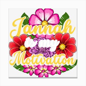 Islamic Gifts For Muslims Ramadan Jannah Is My Motivation Canvas Print