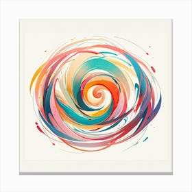 Abstract Swirls Art Print 3 Canvas Print