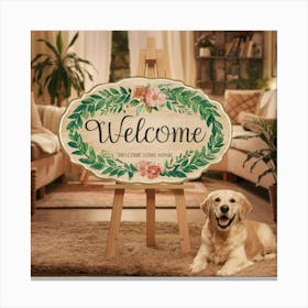 Welcome Sign 1 Canvas Print