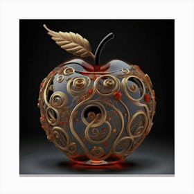 The glass apple an intricate design that adds to its exquisite appeal. 6 Canvas Print