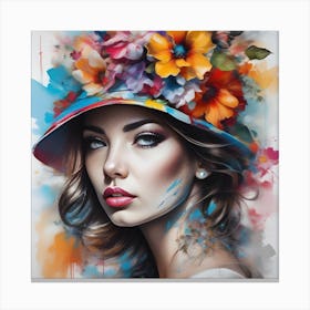 Hat Painting Canvas Print