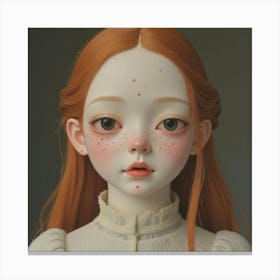 Doll With Freckles Canvas Print