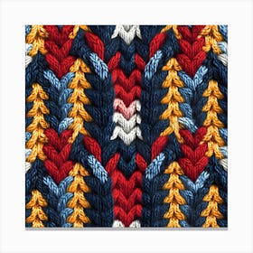 Knitted Stitch Canvas Print