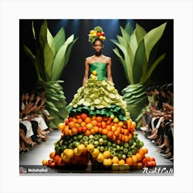 Fruit Dress Canvas Print