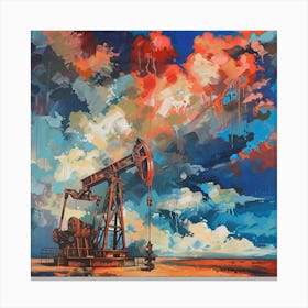 Oil Pump Canvas Print