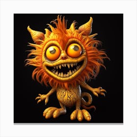 Cartoon Monster Canvas Print