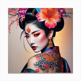 Geisha 176 Canvas Print