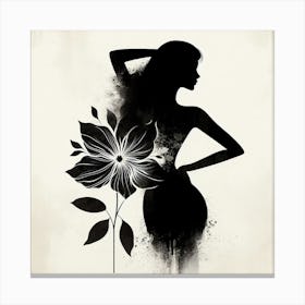 Woman silhouette 2 Canvas Print