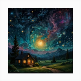 Starry Night Sky 2 Canvas Print