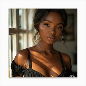 Beautiful African Woman 3 Canvas Print