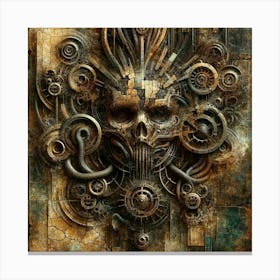 Steampunk Skull Canvas Print