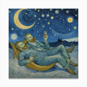 Dreaming Under the Moonlit Sky Canvas Print