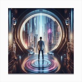 Futuristic City 22 Canvas Print