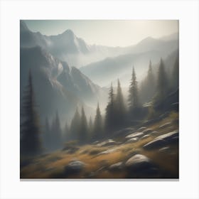 Mountain Landscape 19 Canvas Print