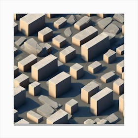 Abstract Bricks Canvas Print