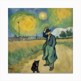 Art Vincent Van Gogh WEEEESTED Canvas Print