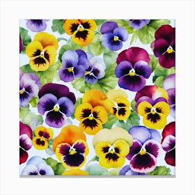 Pansies Canvas Print