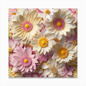 Paper Flowers Canvas Print