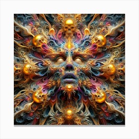 Abstract Psychedelic Art Canvas Print