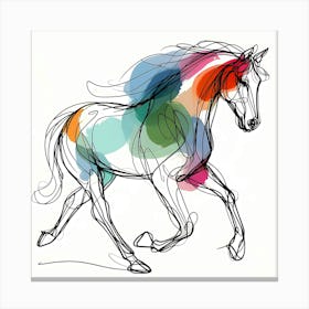 Creative Horse Visual 28 Canvas Print