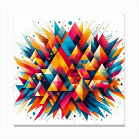 Abstract Triangles 26 Canvas Print