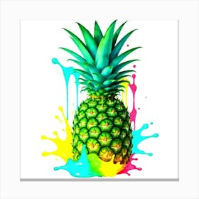 Pineapple Painting Canvas Print