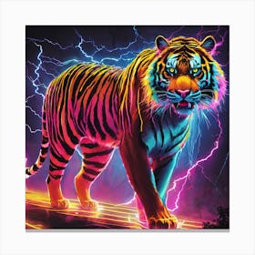Lightning Tiger 1 Canvas Print