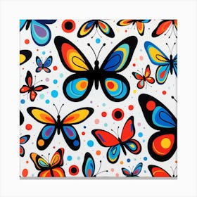 Colorful Butterflies 7 Canvas Print
