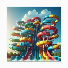 Water Slide Canvas Print