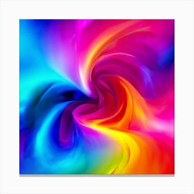 Color Brightness Vibrant Electric Power Gradient Vivid Intense Dynamic Radiant Glowing En (6) Canvas Print