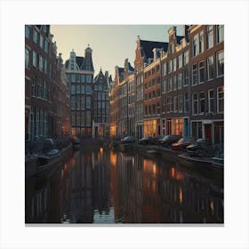 Amsterdam At Dusk Canvas Print