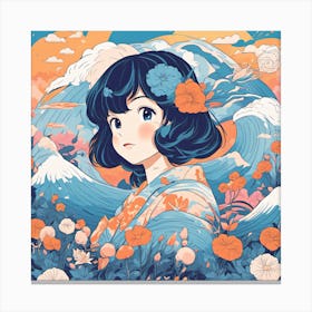 Japanese Girl Canvas Print