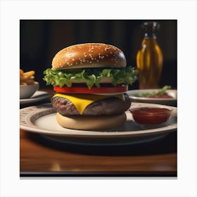 Burger 18 Canvas Print