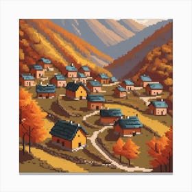 Autumn Village 11 Canvas Print