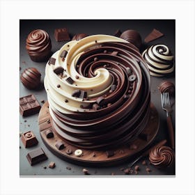 Chocolate Typhoon 1 Canvas Print