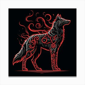 Black Wolf 3 Canvas Print