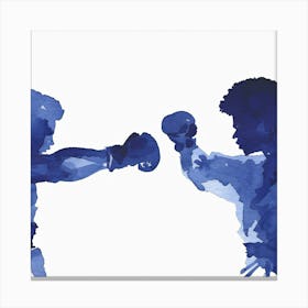 Boxer Vs Boxer Canvas Print