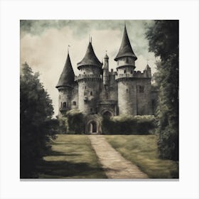 Castle In The Woods 4 Canvas Print