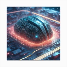 Futuristic City 13 Canvas Print