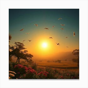 Sunrise magical Canvas Print