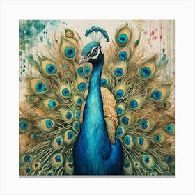 Peacock 1 Canvas Print