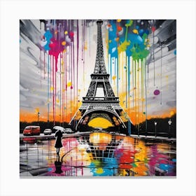 Paris Eiffel Tower 1 Canvas Print