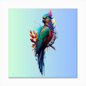 Beautiful parrot Canvas Print