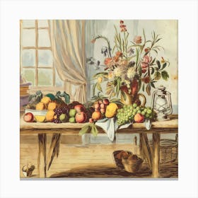 Fruit On A Table Canvas Print