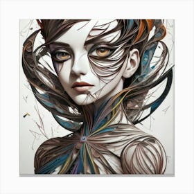 Abstract Girl (24) Canvas Print