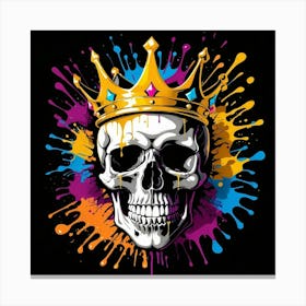 Graffiti Skull 8 Canvas Print