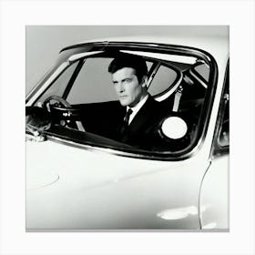 English Actor Roger Moore As Simon Templar Canvas Print