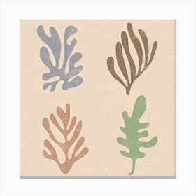 Matisse Decoupies Leaves Square Canvas Print