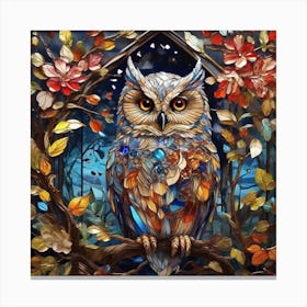 Owl In The Tree Canvas Print